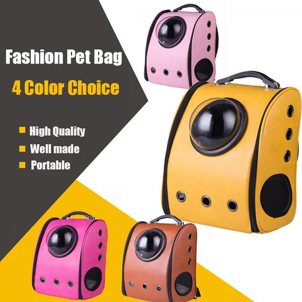 New PU Pet Carrier Cat Bag/Carrier capsule Bag Innovative Traveler Bubble Backpack Pet Carriers for Cats and Dogs