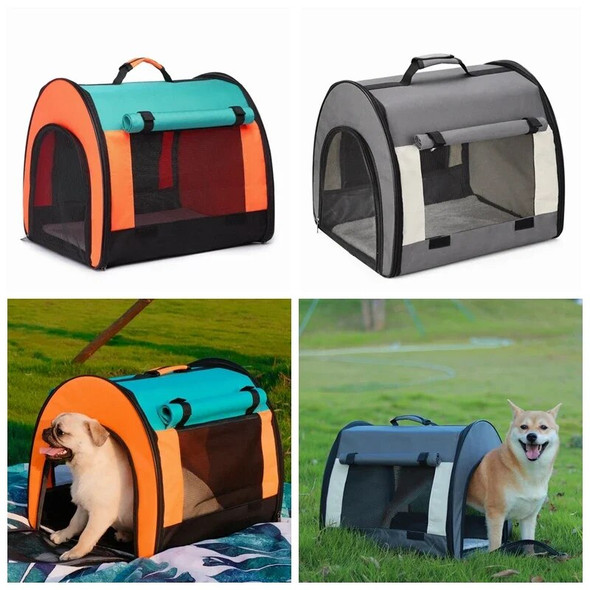 Foldable Handbag Dog Travel Bags Dog Carrier Bag Soft Side Backpack Cat Airline Approved Transport For Small Dogs Cats Outgoing