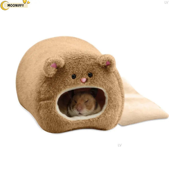 Warm Bed Rat Hammock Squirrel Winter Pet Toy Hamster Cage House Hanging Nest+Mat for guinea pig guinea pig bed