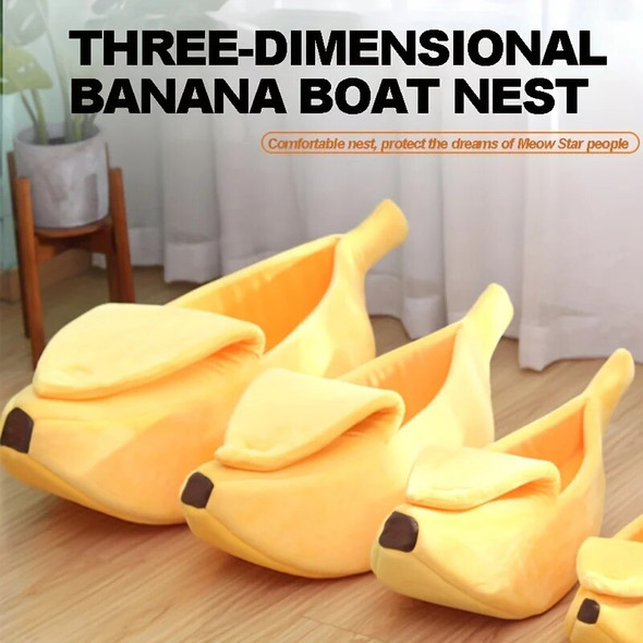 Cozy Banana Cat Bed Cave Cat Bed Little Mat Basket Small Dog HousePortable Pet Beds For Cats And Small Dogs Pet House Goods