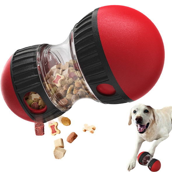 Leaky Food Ball Dog Toys for Dog Elliptical Track Rolling Ball Toy Puzzle Training Samll Dog Toy Interactive Slow Food Pet Toy