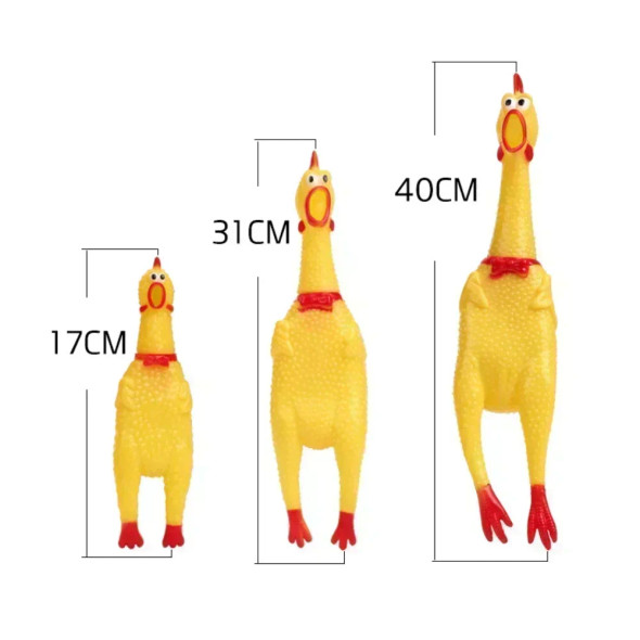 New Pet Dog Squeak Toy Screaming Chicken Squeeze Dog Chew Toy Durable and Fun Yellow Rubber Exhaust Chicken 17CM 31CM 40CM Toys New Pet Dog Squeak Toy Screaming Chicken Squeeze Dog Chew Toy Durable and Fun Yellow Rubber Exhaust Chicken 17CM 31CM 40CM Toys