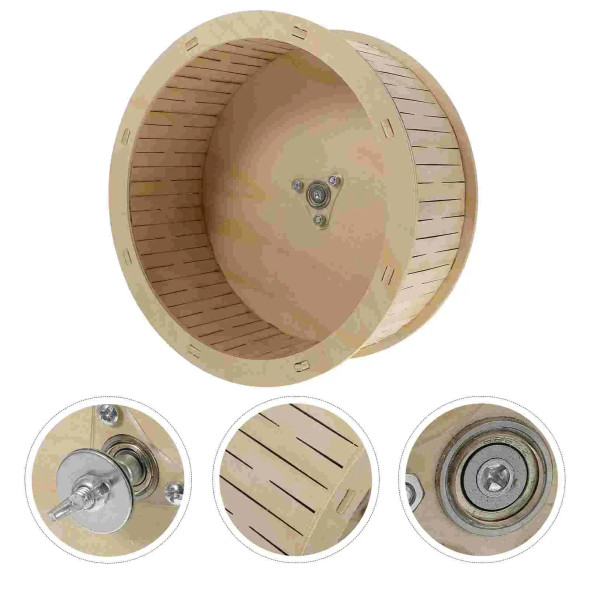 Mice Pet Furniture Gerbil Toy Rollers Wood Hamsters Exercise Track Wheel Silence Spinners Hamster Race Running