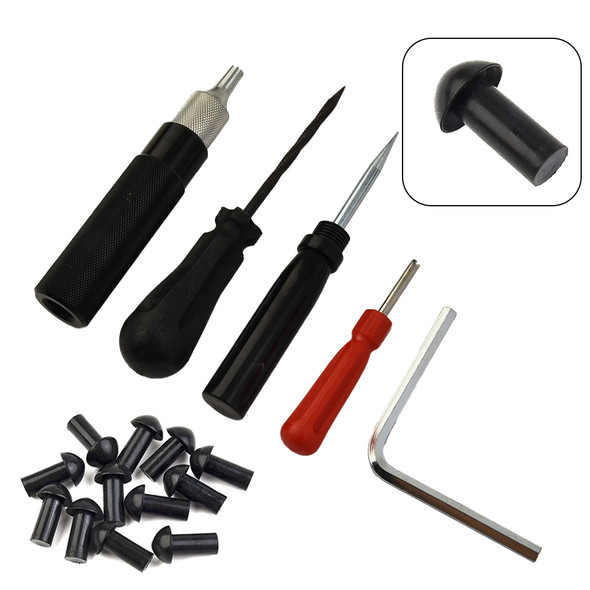 Car Motorcycle Vacuum Tyre Tire Repair Tools Puncture Mushroom Plug Probe Nozzle Motorcycle Equipment