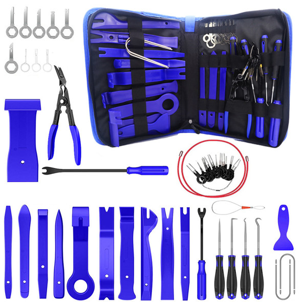 Car Trim Interior Plastic Disassembly Tools Kit Car Clips Panel Dashboard Removal Tool Auto Trim Hand Removal Accessories