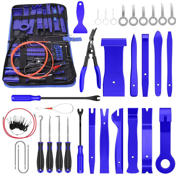 43pcs Hand Tool Set Pry Disassembly Tool Interior Door Clip Panel Trim Dashboard Removal Tool Kit Auto Car Opening Repair Tool