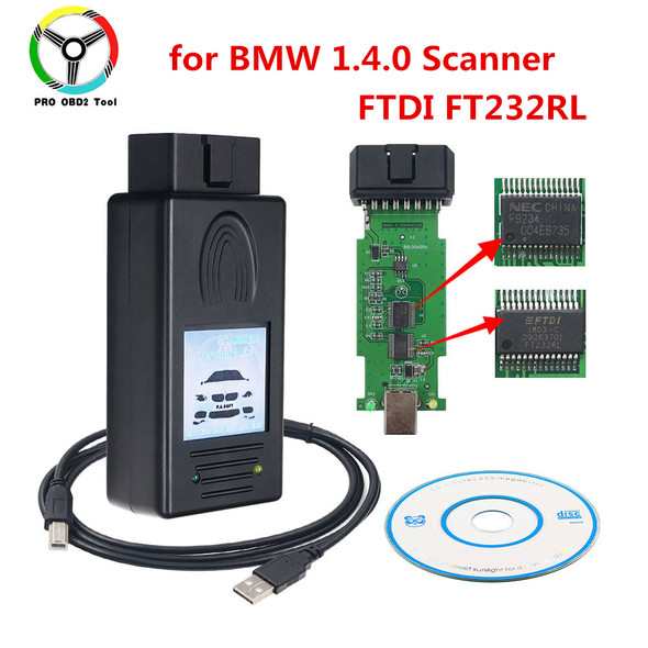 New for BMW SCANNER 1.4.0 Diagnostic Scanner OBD2 Code Reader for BMW 1.4 USB Auto Diagnostic Tool