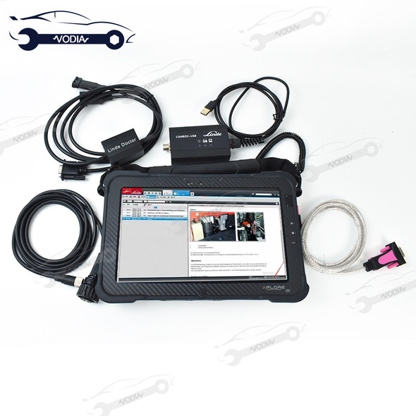 New for linde lsg and pathfinder Forklift Truck Diagnostic Tool for Linde Canbox Doctor Diagnostic scanner+Xplore tablet