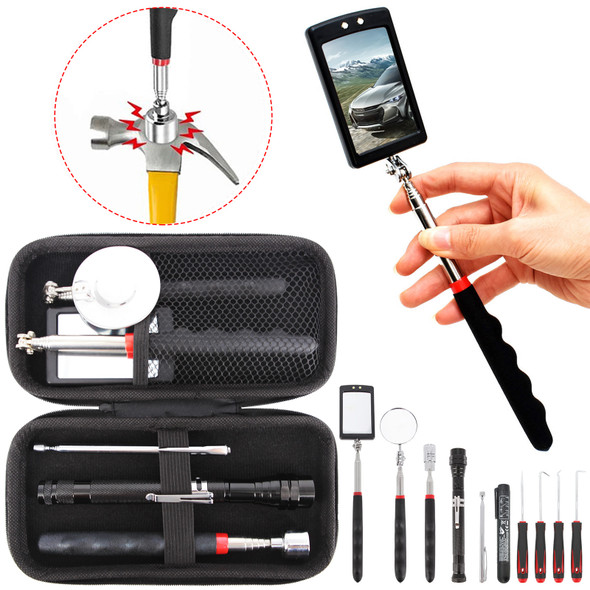 Portable Car Telescopic Detection Lens Inspection Mirror 360° Swivel Car Angle View Pen For Auto Inspection Hand Repair Tools