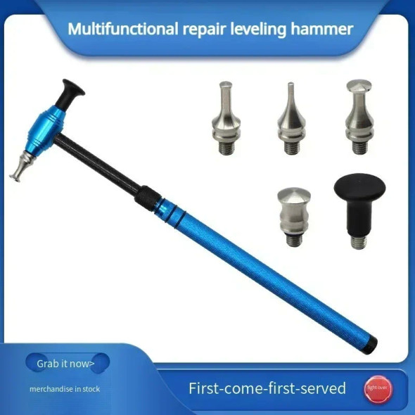 Car Adjustable Length Dent Repair Hammer No Trace Shaping Body Sheet Metal Striking Leveling Tool
