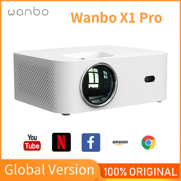 Wanbo X1 Pro Projector 4K Android 9.0 Support 1080P Mini LED Portable