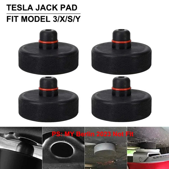 For Tesla Model3/Y/S/X Rubber Lifting Jack Pad Adapter Lift Point Repair Tool Pucks Chassis Stands Styling Suitable Accessories