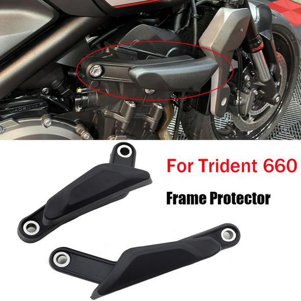 For Trident 660 2021- For Trident660 Frame slider Crash Protector Fairing Guard Crash Pad Protection Motorcycle Accessoreis