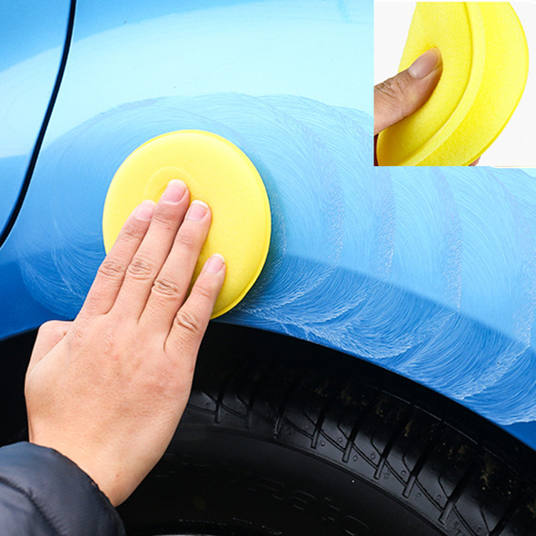 10Pcs Round Car Waxing Polish Wax Foam Sponge High Density Applicator Pads Cleaning Sponge Auto Detail Washing Car Cleaning Tool