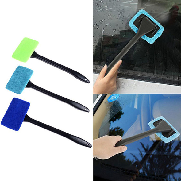 Car Window Cleaner Brush Kit Windshield Cleaning Wash Tool Interior Auto Glass Wiper with Long Handle Car Accessories