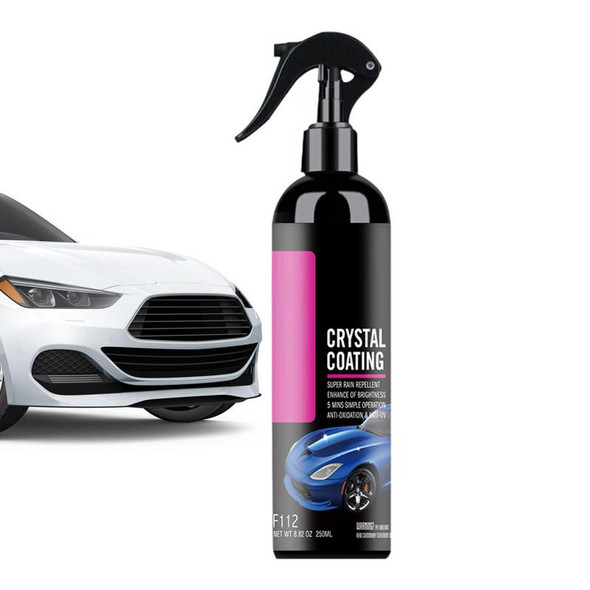 Car Wax Ceramic Coating High Protection Liquid Rapid Car Wax Polish Ceramic Spray Coating 250ml Spray Paint Care Wax Hydrophobic