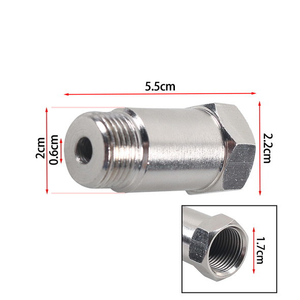 M18x1.5 Oxygen Sensor Lambda O2 Extension Extender Spacer Adapter P0420 P0430 Exhaust Steel Oxygen Sensor Spacer