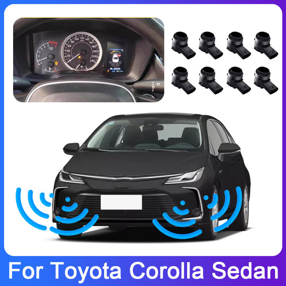 For Toyota Corolla Sedan 2019 2020 2021 2022 2023 Original Display Car Parking Sensor screen display Reversing Parking System