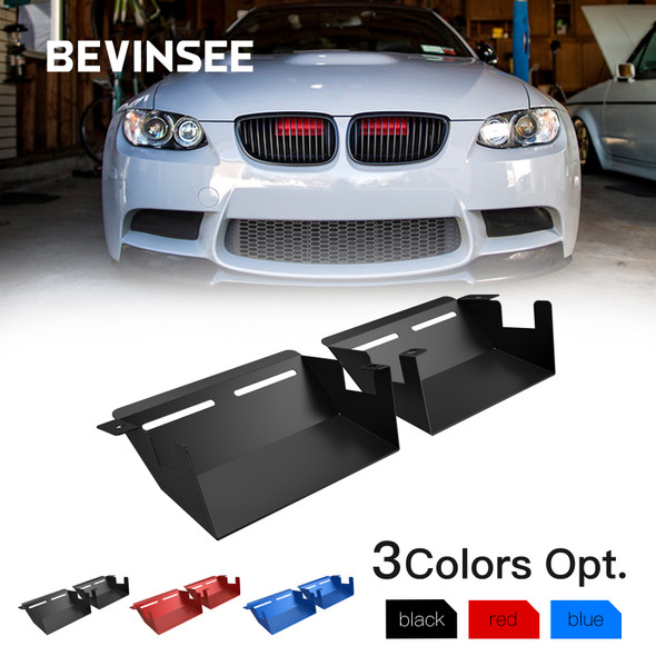 BEVINSEE Dynamic Air Intake Scoops Aluminum For BMW E90 E92 E93 335i 328i N54 N55 2007-2012 Car Flow Intake Scoop Accessories