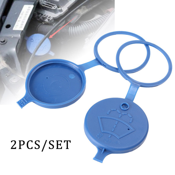 2Pcs Car Windshield Wiper Washer Fluid Reservoir Lid Cover Tank Bottle Pot Cap For Peugeot 106 206 207 406 5008 Citroen C2 C3