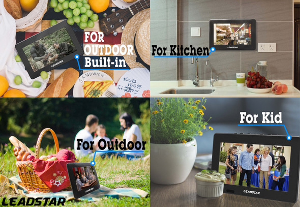 9 Inch Portable Small Digital ATSC TFT HD Screen Freeview LED TV for