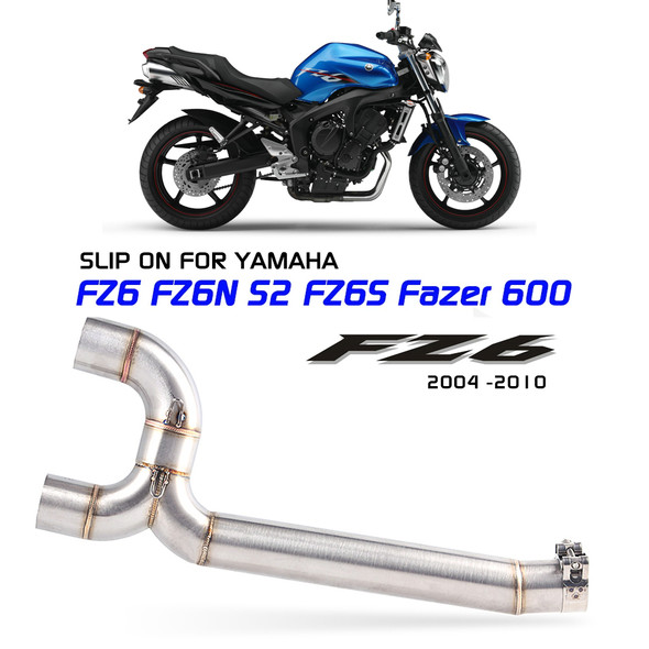 FZ-6N FZ-6S FZ6 Fazer 600 2004 -2010 Motorcycle Exhaust Full System Slip On For Yamaha FZ6S FZ6N S2 Fazer600 Exhaust Pipe