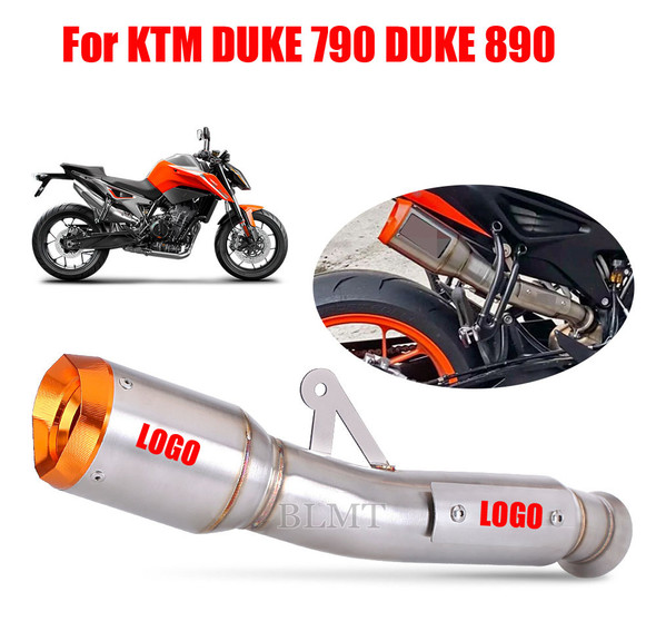 For KTM DUKE 790 DUKE 890 Motorcycle Exhaust System Escape Moto Modify Link Pipe with Muffler