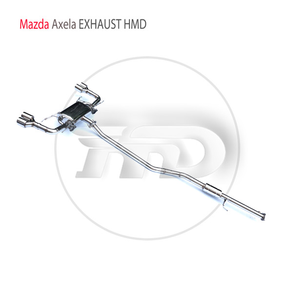 HMD Stainless Steel Exhaust System Performance Catback is Suitable for Mazda 3 Axela Car Valve Muffler