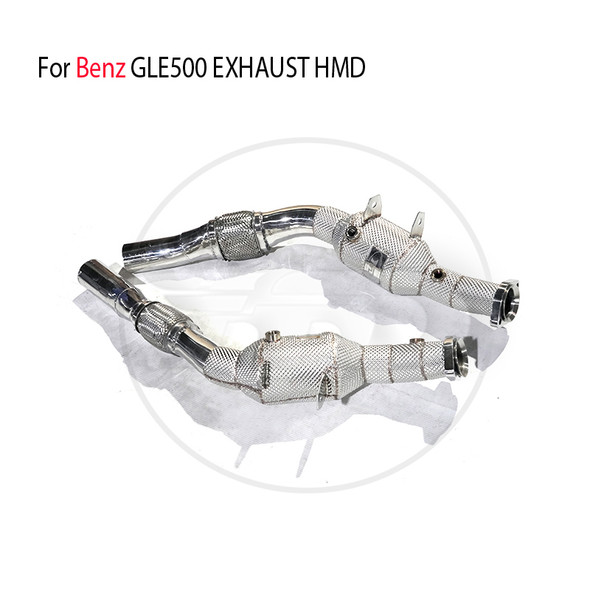 HMD Exhaust System High Flow Performance Downpipe for Benz GLE500 Catalyst Converter Header