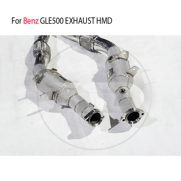 HMD Exhaust System High Flow Performance Downpipe for Benz GLE500 Catalyst Converter Header