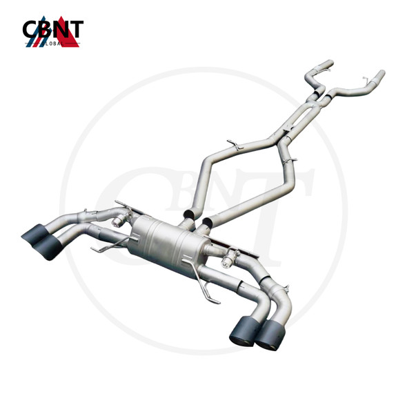 CBNT for Alfa Romeo Giulia Quadrifoglio 2.9T 2015-2019 Catback with Valve Muffler High Quality SS304 Valved Exhaust Pipe System