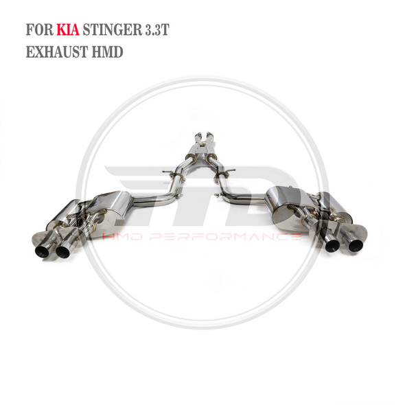 HMD Stainless Steel Exhaust System Performance Catback For KIA Stinger 3.3T Car Electronic Valve Muffler