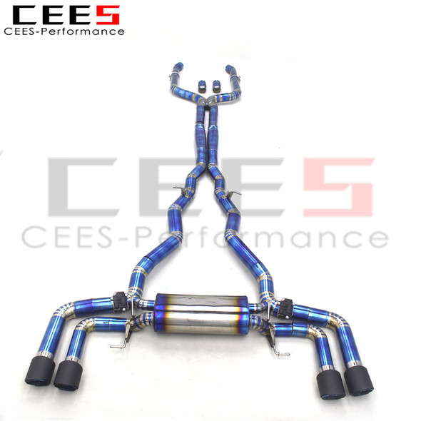 CEES Titanium Catback Exhaust For BMW M850/M850i G16 4.4TT 2020-2023 escape Racing exhaust system with valve muffers