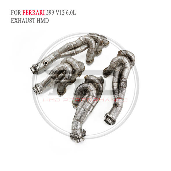 HMD Exhaust System High Flow Performance Manifold for Ferrari 599 V12 6.0L Car Accessories without Cat HMD Exhaust System High Flow Performance Manifold for Ferrari 599 V12 6.0L Car Accessories without Cat