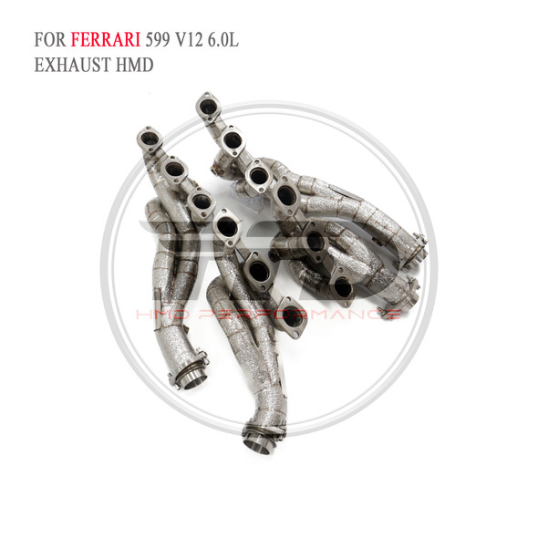 HMD Exhaust System High Flow Performance Manifold for Ferrari 599 V12 6.0L Car Accessories without Cat