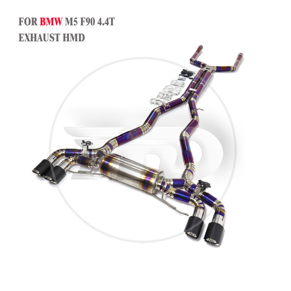 HMD Titanium Alloy Exhaust System is Suitable for BMW M5 M6 Custom Valve Muffler for Cars Auto Modification