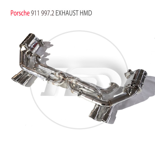 HMD Stainless Steel Material Exhaust System Performance Catback Is Suitable For Porsche 911 997.2 Auto Modification