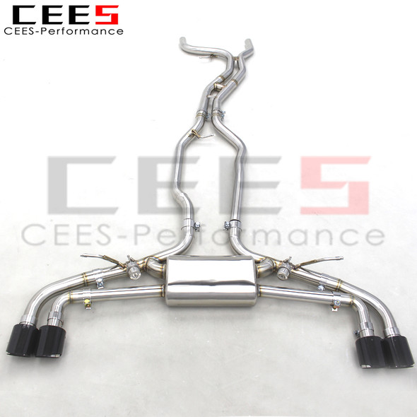 CEES ss304 Catback Exhaust For Porsche Cayenne 958 3.0T 2011-2017 Escape Racing exhaust system with valve exhaust muffers