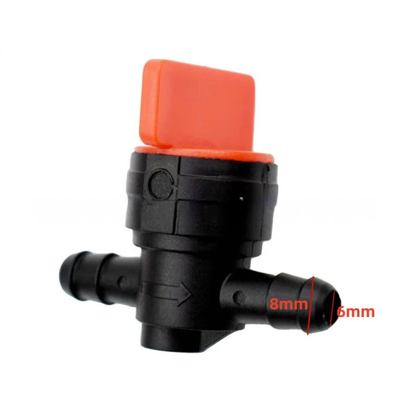 8mm In-Line Petrol On-Off Fuel Tap Switch Valve Plastic Motorcycle Quad Bike Lawnmower ATV Car Accessories Fuel Faucet Switch