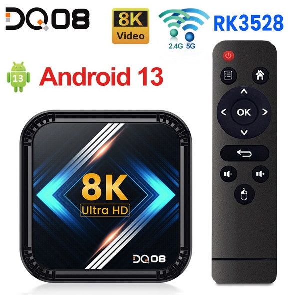 Dq08 Rk3528 Smart Tv Box Android 13 Quad Core Cortex A53 Support 8k
