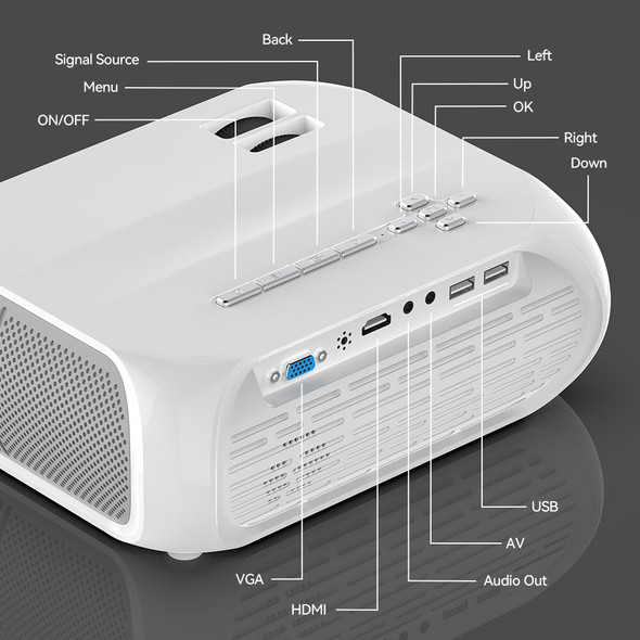 Alston S5 Hd Led Projector 4500 Lumens 1080p Hdcompatible Usb Portable Alston S5 Hd Led Projector 4500 Lumens 1080p Hdcompatible Usb Portable