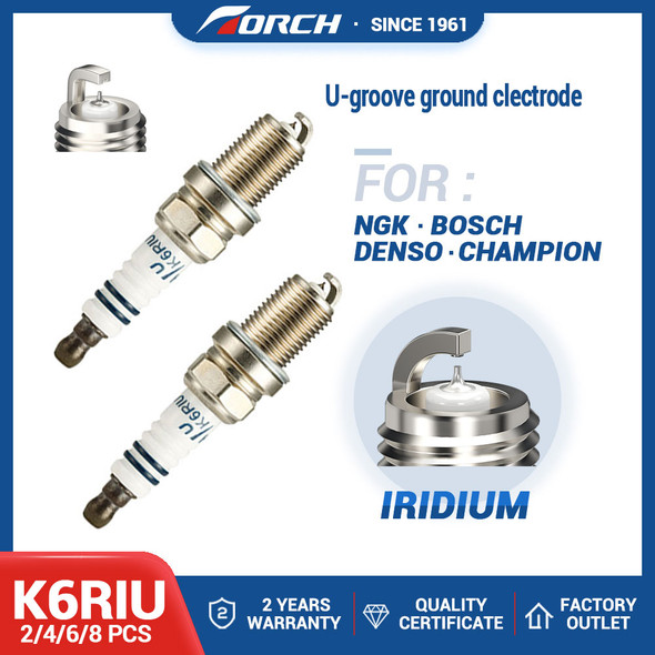 Iridium Spark Plug - BKR6EIX, K6RIU Spark Plugs Replacement for 2011-2015 Chevy Cruze, 2012-2017 Chevy Sonic