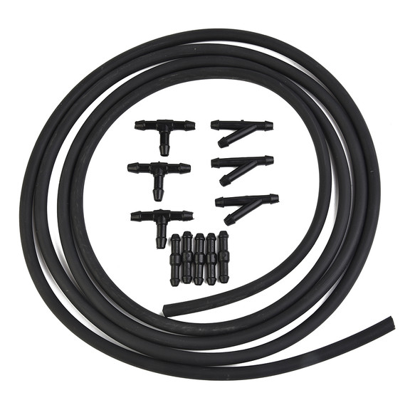 Car Windshield Washer Hose With Connector Kit T-Piece Tube Pipe Splitter Connector Universal Nozzle Hose Tube Connector
