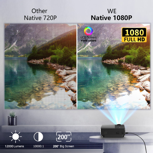 TFlag Projector With WiFi BT 5G Native 1080P Home Theater Video TFlag Projector With WiFi BT 5G Native 1080P Home Theater Video