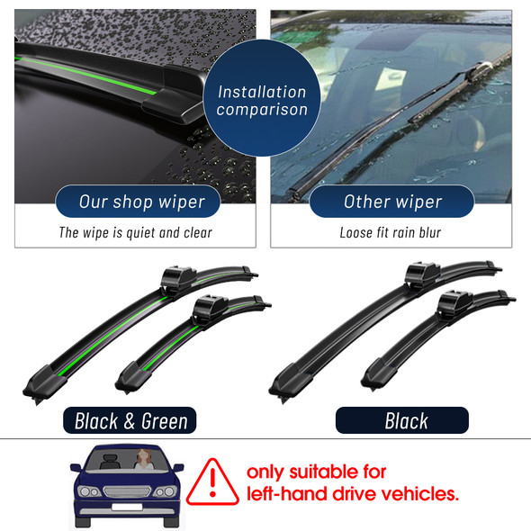 2pcs Front Windshield Wiper Blades For Chevrolet Lacetti 2005-2011 2006 2007 2008 2009 2010 Windscreen Window Accessories