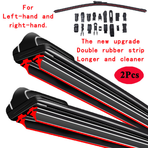 For BMW X2 F39 2018 2019 2020 2021 2022 Front Rear Wiper Blades Windshield Windscreen Auto Accessories Boneless Frameless Rubber