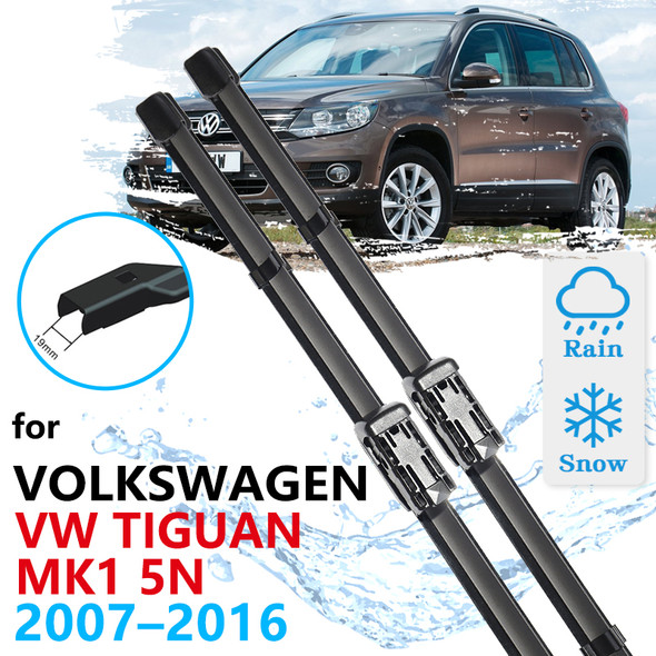 For Volkswagen VW Tiguan MK1 5N 2007~2016 Windscreen Windshield Accessories 2008 2009 2010 2011 2012 2013 Car Front Wiper Blade