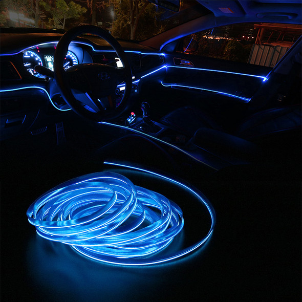 Car Interior Decorative Lamps Strips Atmosphere Lamp Cold Light Decorative Dashboard Console Auto LED Ambient Lights Car Styling