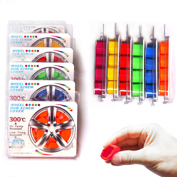 10 Sets of 20pcs 19mm Hex Wheel Lug Nut Protection Caps Silicone Wheel Rim Bolt Covers Car Styling Parts Auto Accessories