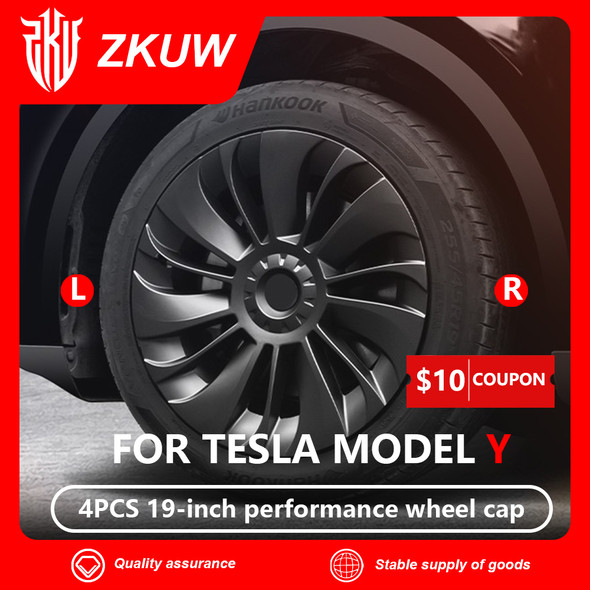 4Pcs For Tesla Model Y 19 Inch Automobile Hubcap Wheel Cover Performance Replacement Retrofit Parts Full Cover Accessories 4Pcs For Tesla Model Y 19 Inch Automobile Hubcap Wheel Cover Performance Replacement Retrofit Parts Full Cover Accessories